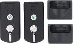 Pssopp 2 Way Voice Intercom, Hands Free Wireless System with 1000m Range, for Home Elderly Voice Activated Communication (Black)