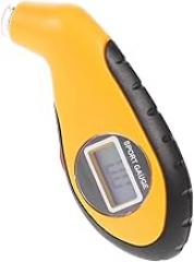 TIDTALEO Electronic Vehicle Tire Pressure Gauge with Yellow Display Automotive Tire Air Meter for Cars and Motorcycles for Accurate Psi Measurement