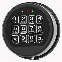 Gun Safe Black Keypad with Solenoid Lock, Electronic Lock for Fireproof Safe Box