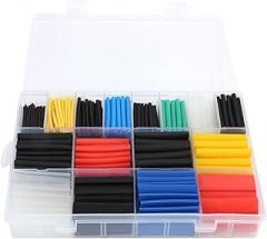 Respicefinem 580Pcs Heat Shrink Tube Colorful Shrinkable Cable Nylon Insulation Sleeves with 2 1 Shrinkage Ideal for Electronic Components Circuit Wiring Harness Wire Connection