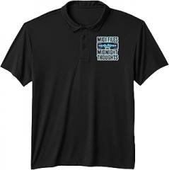 Funny Music Producer & DJ Humor Gifts MIDI Files and Midnight Thoughts - Electronic Music Performance Polo Shirt