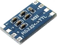 Blue Metal Mini RS232-TTL Conversion Module Board Adapter R RS232 to Converter Adaptor MAX3232 New 2025 for Arrival High for Reliable Electronic Component, Precision, Stable Performance