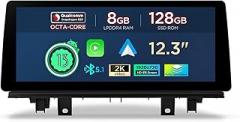 XTRONS 12.3 Inch Qualcomm Snapdragon 680 Android 14 Car Stereo for BMW X1 F48 (from 2018) NBT EVO System, IPS Touch Screen 8+128GB Car Radio GPS Navigation Support DVR TPMS Backup Camera
