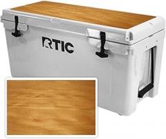 MightySkins (Cooler Not Included) Skin Compatible with RTIC 65 Cooler Lid (2017 Model) - Birch Grain | Protective, Durable, and Unique Vinyl Decal wrap Cover | Easy to Apply | Made in The USA