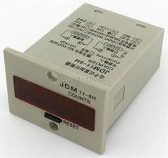 JDM11-6H 4 pin DC 12V Contact Signal Input Digital Electronic Counter Relay JDM11 12VDC Production Counter