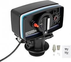 Water Softener Control Valve Automatic Operating Mode 5600, 110V 12-Day Time Clock Control Valve, 3W Timer Backwash Head for Water Filter