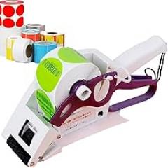 Portable Handheld Barcode Sticker Gun, Label Peeling Machine(Width 35-64mm Label), for Round, Square, and Flat Bottles, Manual Label Applicator