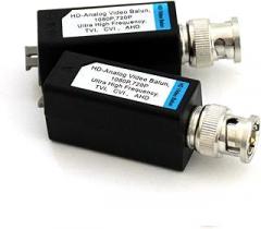 1 Pair Mini CCTV BNC Video Balun Transceiver Cable Push Button Terminal (1 Pair)