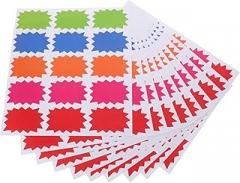 Uonlytech 10Sheets Writable Stickers Removable Adhesive Pricing Labels for Retail Store for Clothing Food Electronics Labels Sheet Eye Catching Design