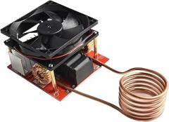 1000W ZVS Induction Heating Plate Board Kit With Heater Cooker Coil Tube DIY Electronic Components For Metal Smelting Steel Quenching Annealing, Black