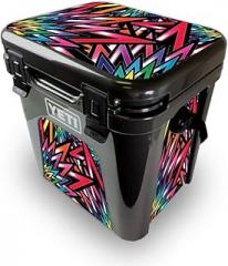MightySkins Skin Compatible with Yeti Roadie 24 Hard Cooler - Color Bomb | Protective Viny wrap | Easy to Apply and Change Style | Made in The USA