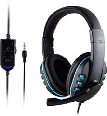 HHmei New Gaming Headset Voice Control Wired HI-FI Sound Quality for PS4 Black - PS4 Wired Headset Headset