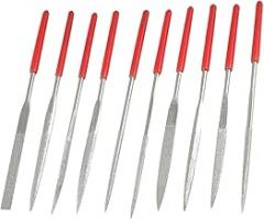 3mmx140mm Red Hand Operated Tools Handgrip Equalling Square Round Triangle Diamond Files 10 in 1 Model:86as599qo575