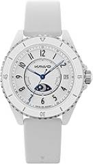 KAVVO Oyster Mini 38mm Bluetooth Smartwatch for Women, 1.1'' Delicate AMOLED Always-On Display, Rotating Bezel, Fitness Tracker with Female Health, Heart Rate Blood Oxygen Monitor(Ceramic White)