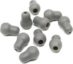 10Pcs Silicone Grey Earbud, in-Ear Headphones Silicone Replacement Earbud Tips for Littmann Stethoscope