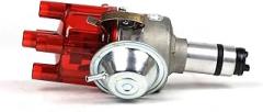 Complete electronic ignition distributor Compatible For VOLVO B20A B20B B18 engines VACUUM ADVANCE CCW red transparency cap