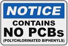 Notice Contains No Pcbs Sign 8