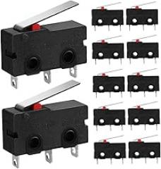 ERINGOGO 12pcs Micro Switch Module Limit Switch Straight Handle Precision Control for Electronics