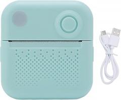 Thermal Photo Printer, Rechargeable Photo Printing Machine 203 DPI Resolution, 1200mAh Battery, with Funny Print APP