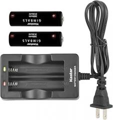 Kastar 2-Pack Battery and AC Wall Charger Replacement for Manfrotto MVG460 & MVG460FFR, XHDATA D-808 AM/FM, GMB-B117, GMB-B118 Battery, EVO GP GP-PRO RAGE3 Gimbal, EVO Rage (Gen 1) Gimbal