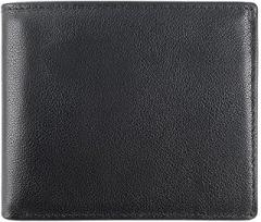 Hicardiac Money Bags with Zipper, 11 x 6.1 Inch, PU Leather Cash Pouch, 2 Pack, Black