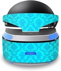 MightySkins Skin Compatible with Sony PlayStation VR wrap Cover Sticker Skins Blue Vintage