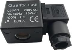 Air Compressor Electronic Drain Solenoid Valve Coil Quality Coil 0200D 230V 15watt 20watt Inner Hole 13.5mm Height 41mm(AC220V 15W)