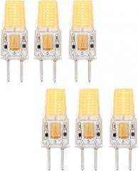 plplaaoo GY6 35 Bulb Energy Saving Eye Protection COB Light Bulb 5W 500lm 360 Degree Heat Dissipation for Ceiling Lamp Wall Lamp Table Lamp 6pcs AC DC12V (Netural Light)