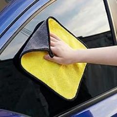 Premium Microfiber Car Cleaning Towels, 1-Pack Ultra Soft Cloth for Auto Polishing, Waxing, and Glass, Scratch & Lint-Free(11.82 x 11.82 in)