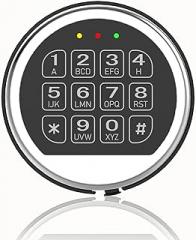 Gun Safe Lock Replacement with Solenoid Lock High Security Chrome Digital Keypad Electronic Safe Lock for Home Fireproof Gun Safe Box