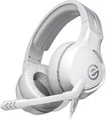 Elecom HS-G01WH PS5/PS4 Switch Lite Gaming Headset with Microphone, Wired, 0.14 inches (3.5 mm), Controller Included, Lightweight, Binaural Overhead, 2.0 inches (50 mm) Driver, 4 Poles, White