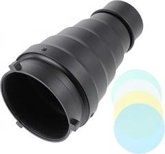 Artibetter 1set Conical Tube Kit Honeycomb Grid and Filters for Photography Flash Accessories for Background Effects and Portrait Enhancement