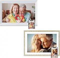 Frameo Digital Picture Frame 2 Pack, 1pc 10.1 inch Photo Frame Electronic 32GB Memory, 1280 * 800 Touch Screen, 1pc 10.1inch 1280 * 800 Digital Photo Frame 32GB Memory, Auto-Rotate, Share Photo Video