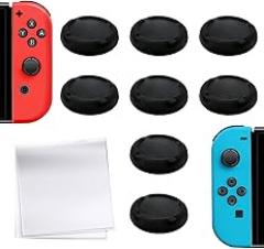 Pack of 20 Joystick Replacement Caps for Controller Joystick Caps Steam Deck Joystick Cap Silicone Thumb Grips Analogue Silicone Covers Replacement Compatible with Nintendo / Lite / OLED