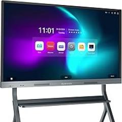 Interactive Whiteboard, 55'' 4K UHD Smart Whiteboard, Interactive Touch Screen Smartboard, Smart Board for Classroom and Business (Wall Mount Included)