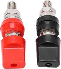 Gonetre M8 Large Current Terminal Copper Power Terminal Binding Post with 4mm Plug for Hardware Electronic Device Industrial Equipment