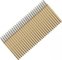Oumefar 100 Pieces Spring Test Probe Durable Round Pogo Pin PCB Test Probe for PCB Applicable Scene: Electronics Engineers