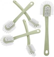 Milisten 5pcs Long Handle Shoe Brush Set Soft Bristle Portable Cleaning Brush for Laundry and Indoor Shoes Household Use Friendly