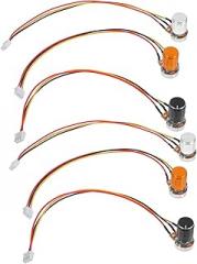 3set Rotary Potentiometer with Wire and Knob for Signal Electronic Devices Precision Adjustable Variable Resistor for and Lighting Controls