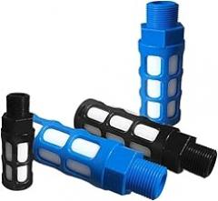 Pneumatic Components1/8 1/4 3/8 1/2 3/4 BSPT Male Thread Plastic Silencer Pneumatic Black Blue Air Quick Exhaust Muffler(02)