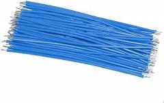 Outdoor Extension 100Pcs DIY Electronic Connector Jumper Wire 26AWG Tin Plated Breadboard Solder Cable 5CM 10CM 15CM 20CM Conductor Wire Solar sheathed(Blue,5cm)