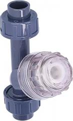 Y Strainer, PVC Horizontal Installation Lengthened Filter Element Male Pipe Thread Garden Water Pipe Strainer for Aquarium