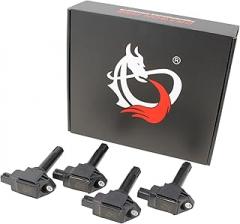 AIP Electronics Dragon FIRE Performance Ignition Coil Set Compatible with 2015-2020 Subaru WRX Outback BRZ Legacy Forester Toyota 86 2.0L 2.5L Replaces UF747 22433AA70A 22433AA70B OEM Fit DFC1039x4