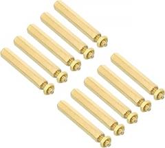 PATIKIL 30mm+6mm M3 Standoff Screws, 40 Pack Brass Hex PCB Standoffs Nuts for Motherboards, Computer Cases, Circuit Boards, Electronics, Gold Tone