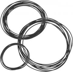 Professional Cassette Tape Player Belts 1mm Rubber Belts for Recorder Maintenance