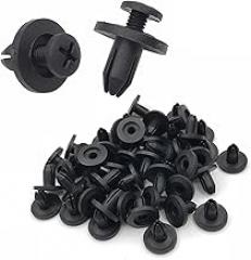 10/20/50pcs 6mm Auto Bumper Fastener Clip ho/*le Rivet Retainer Push Engine Cover Car Door Bumper Cover Fasteners for(50PCS)