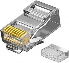 Cat6 RJ45 Connector, Cat 6 Two Piece RJ 45 End, UTP 8P8C Ethernet Connector(UTP)