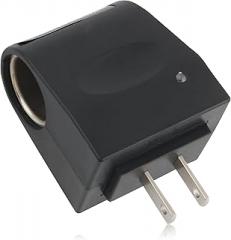 2PCS Cigarette Lighter Adapter Set,Portable Ac to Dc Converter fit Dc 12v 500 Ma (6w) Output Current,Cigarette Lighter Adapter to Wall Plug Adapter for Automotive Electronics