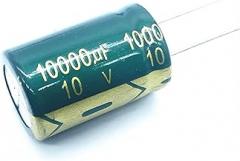 2pcs 10v 10000UF Low ESR/Impedance High Frequency Aluminum Electrolytic Capacitor Size 16X25