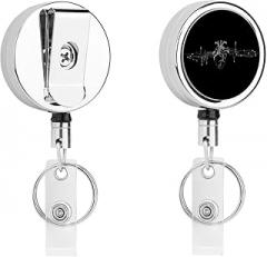 Heart Heartbeats Electronic Board Badge Reel Retractable Clip ID Card Holder with Keychain 1PCS